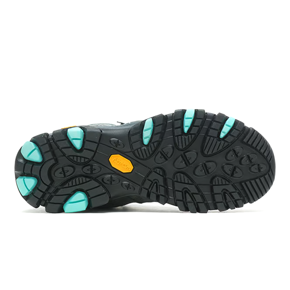 *零碼出清*(女)【MERRELL】MOAB 3 GTX 中筒越野鞋 黃金大底(剩US6.5)-灰藍黑ML036306-細節圖5