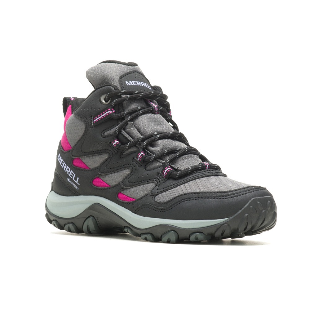 *零碼出清*(女)【MERRELL】WEST RIM SPORT GTX中筒健行鞋(US9)-黑桃紅 ML037310-細節圖2