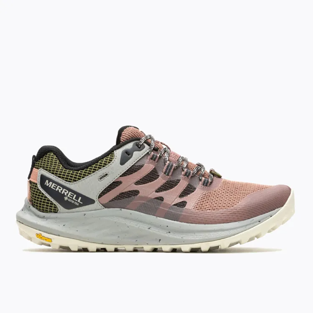 (女)【MERRELL】ANTORA 3 GTX 防水越野鞋(黃金大底)-灰粉 ML067816-細節圖2