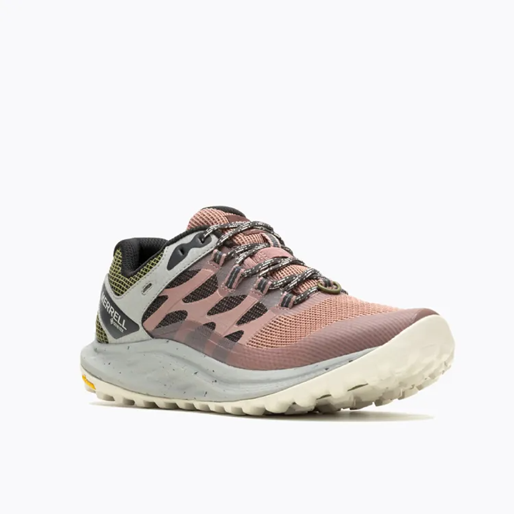 (女)【MERRELL】ANTORA 3 GTX 防水越野鞋(黃金大底)-灰粉 ML067816-細節圖3