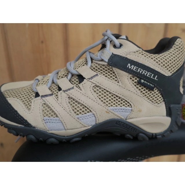 *特惠出清*(女)【MERRELL】ALVERSTONE GTX中筒登山鞋 剩US8.5 -奶茶棕 ML135208-細節圖4