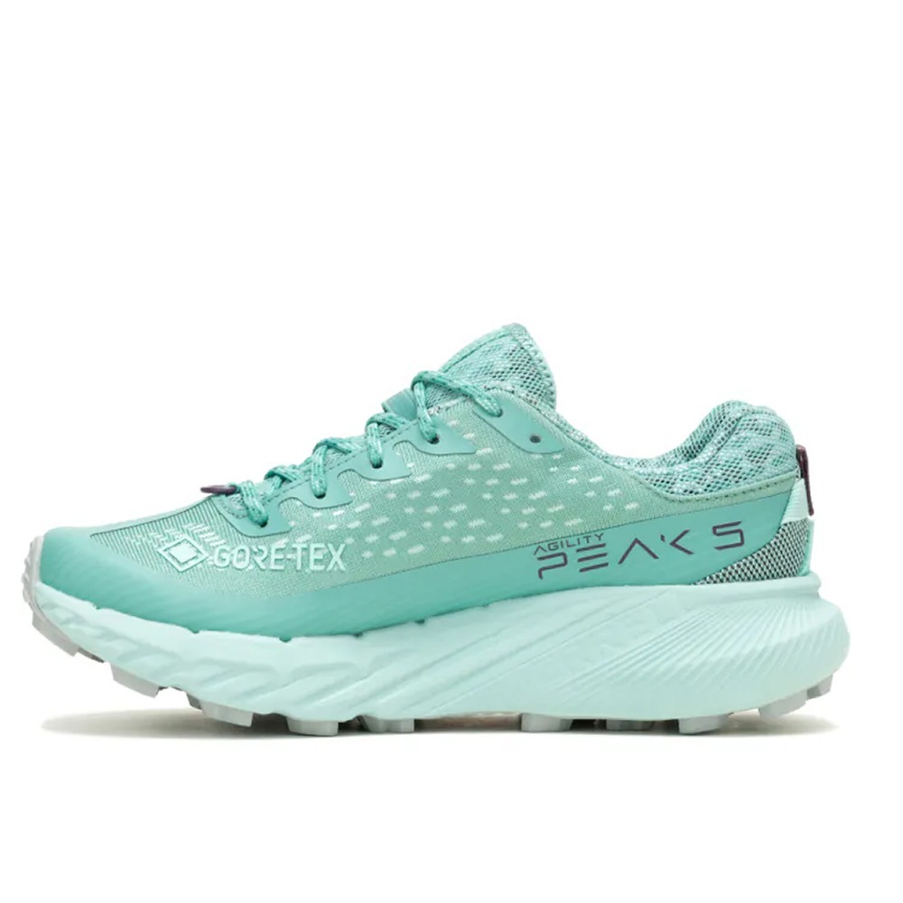 (女)【MERRELL】AGILITY PEAK 5 GTX輕量戶外防水運動鞋-薄荷綠 ML068258-細節圖2