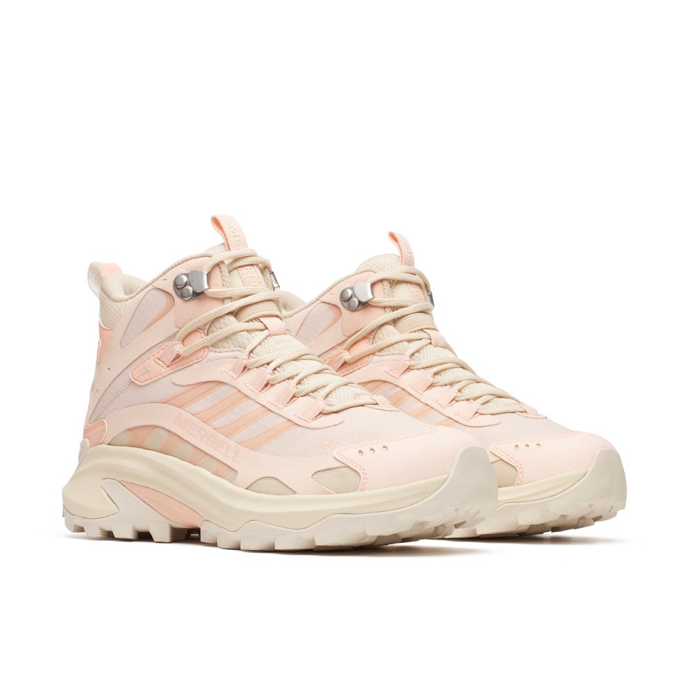 (女)【MERRELL】MOAB SPEED 2 MID GTX 輕量戶外高筒靴-淡粉 ML038506-細節圖3