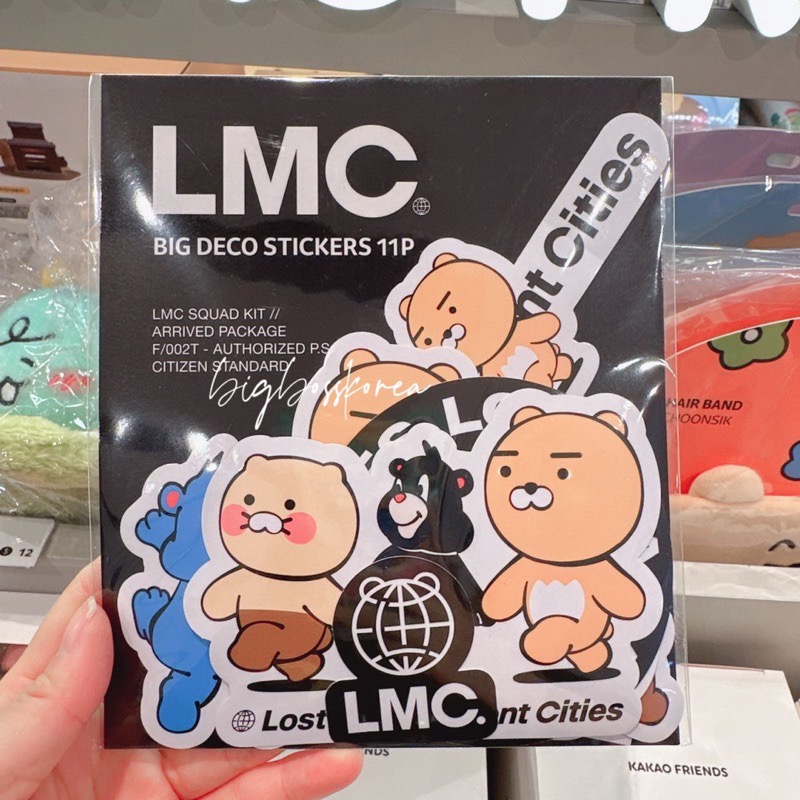 現貨 𝒃𝒊𝒈𝒃𝒐𝒔𝒔ᵏᵒʳᵉᵃ 韓國正品 KAKAO FRIENDS 🇰🇷 LMC系列 貼紙 吊飾-細節圖7