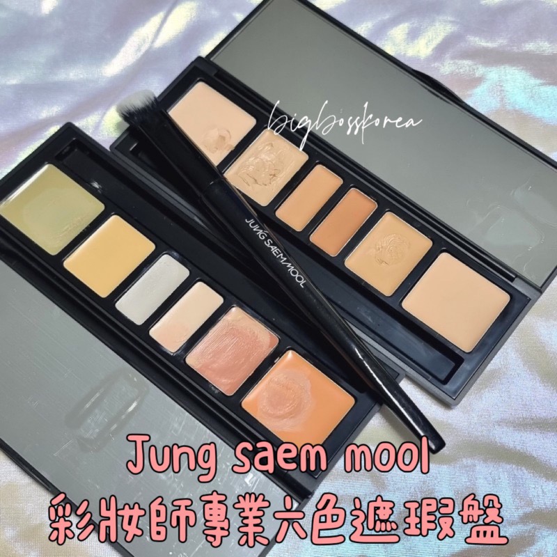 現貨 𝒃𝒊𝒈𝒃𝒐𝒔𝒔ᵏᵒʳᵉᵃ 韓國正品 JUNG SAEM MOOL 🇰🇷 彩妝師專業六色遮瑕盤-細節圖2