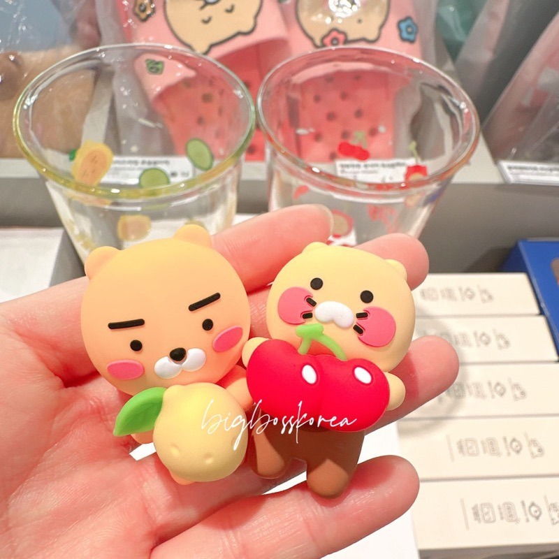 現貨 𝒃𝒊𝒈𝒃𝒐𝒔𝒔ᵏᵒʳᵉᵃ 韓國正品 KAKAO FRIENDS 🇰🇷 杯掛娃娃玻璃杯(附杯掛-細節圖4