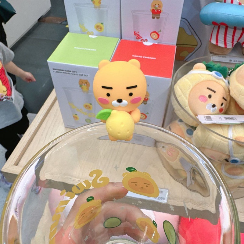 現貨 𝒃𝒊𝒈𝒃𝒐𝒔𝒔ᵏᵒʳᵉᵃ 韓國正品 KAKAO FRIENDS 🇰🇷 杯掛娃娃玻璃杯(附杯掛-細節圖5