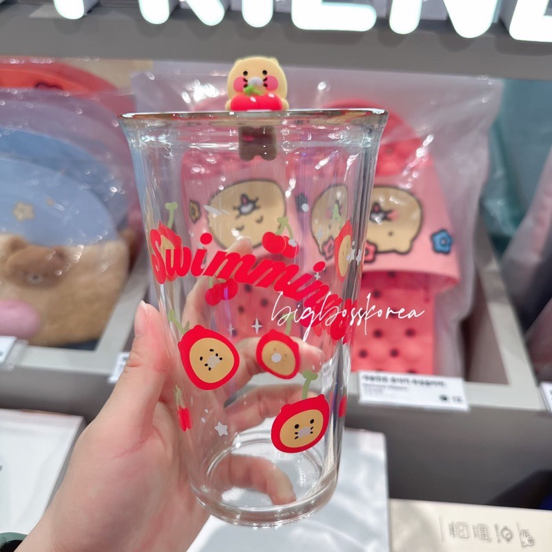 現貨 𝒃𝒊𝒈𝒃𝒐𝒔𝒔ᵏᵒʳᵉᵃ 韓國正品 KAKAO FRIENDS 🇰🇷 杯掛娃娃玻璃杯(附杯掛-細節圖6