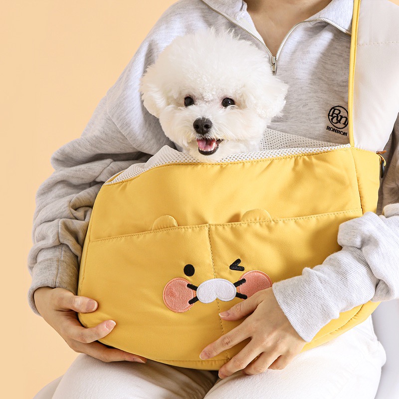 現貨 𝒃𝒊𝒈𝒃𝒐𝒔𝒔ᵏᵒʳᵉᵃ 韓國正品 KAKAO FRIENDS 🇰🇷 春植寵物背包-細節圖7