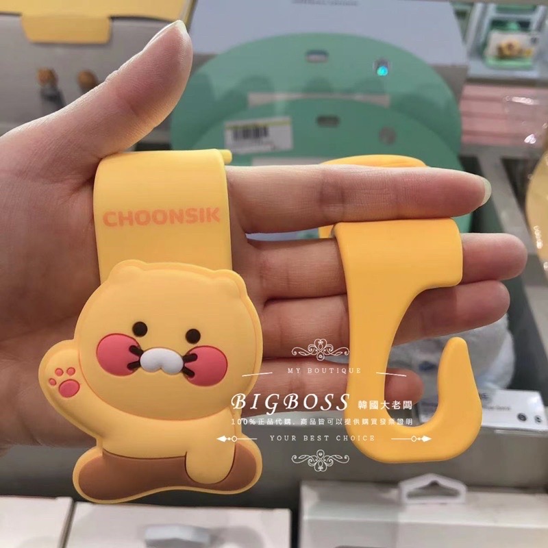 現貨 𝒃𝒊𝒈𝒃𝒐𝒔𝒔ᵏᵒʳᵉᵃ 韓國正品 KAKAO FRIENDS 🇰🇷  車用掛鉤 車用支架 手機平板支架-細節圖4