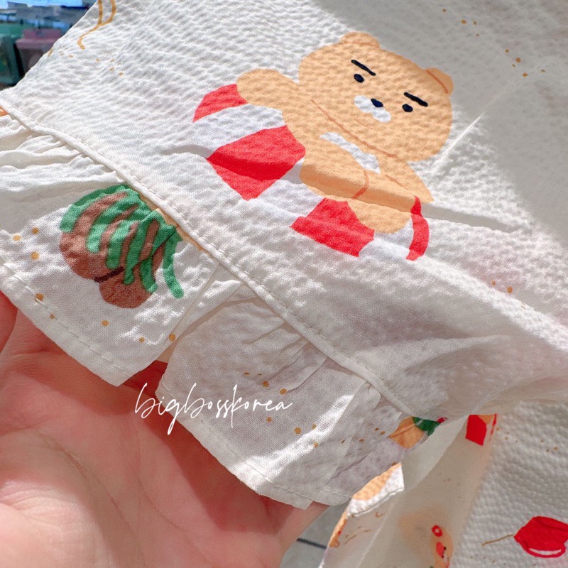 現貨 𝒃𝒊𝒈𝒃𝒐𝒔𝒔ᵏᵒʳᵉᵃ 韓國正品 KAKAO FRIENDS 🇰🇷 萊恩&春植夏季睡衣-細節圖4