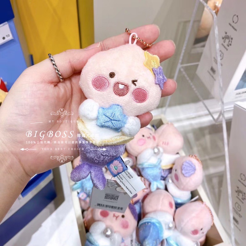 現貨 𝒃𝒊𝒈𝒃𝒐𝒔𝒔ᵏᵒʳᵉᵃ 韓國正品 KAKAO FRIENDS 🇰🇷 APEACH美人魚吊飾-細節圖2