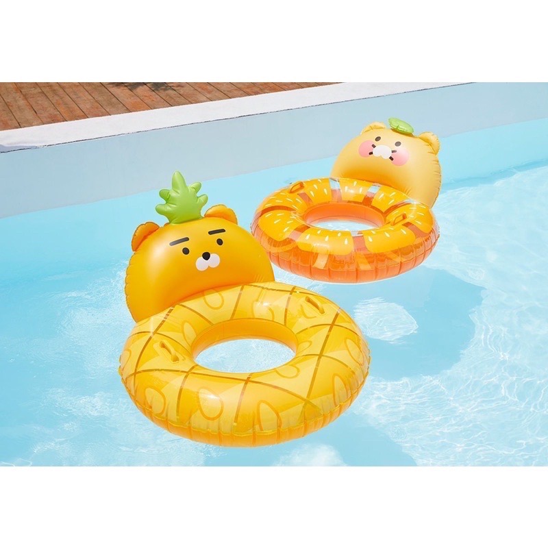 現貨 𝒃𝒊𝒈𝒃𝒐𝒔𝒔ᵏᵒʳᵉᵃ 韓國正品 KAKAO FRIENDS 🇰🇷 夏日戲水泳圈 浮板 海灘球-細節圖3