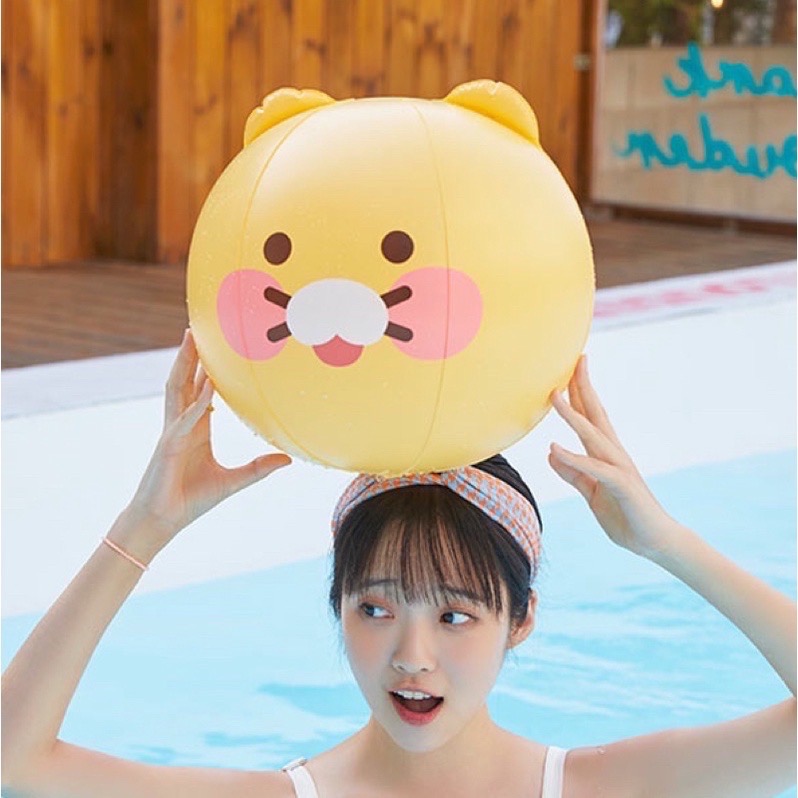 現貨 𝒃𝒊𝒈𝒃𝒐𝒔𝒔ᵏᵒʳᵉᵃ 韓國正品 KAKAO FRIENDS 🇰🇷 夏日戲水泳圈 浮板 海灘球-細節圖10