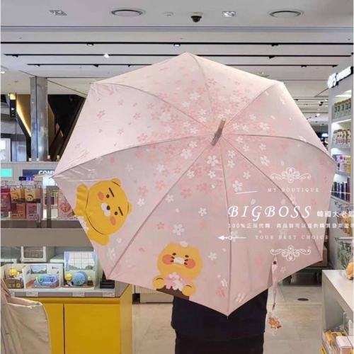 現貨 ᵏᵒʳᵉᵃ 韓國正品 KAKAO FRIENDS 春植與萊恩櫻花變色雨傘