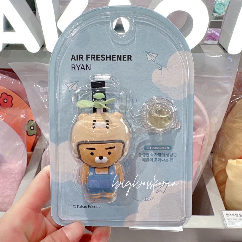 現貨 𝒃𝒊𝒈𝒃𝒐𝒔𝒔ᵏᵒʳᵉᵃ 韓國正品 KAKAO FRIENDS 🇰🇷 可旋轉的竹蜻蜓車用擴香 車-細節圖3