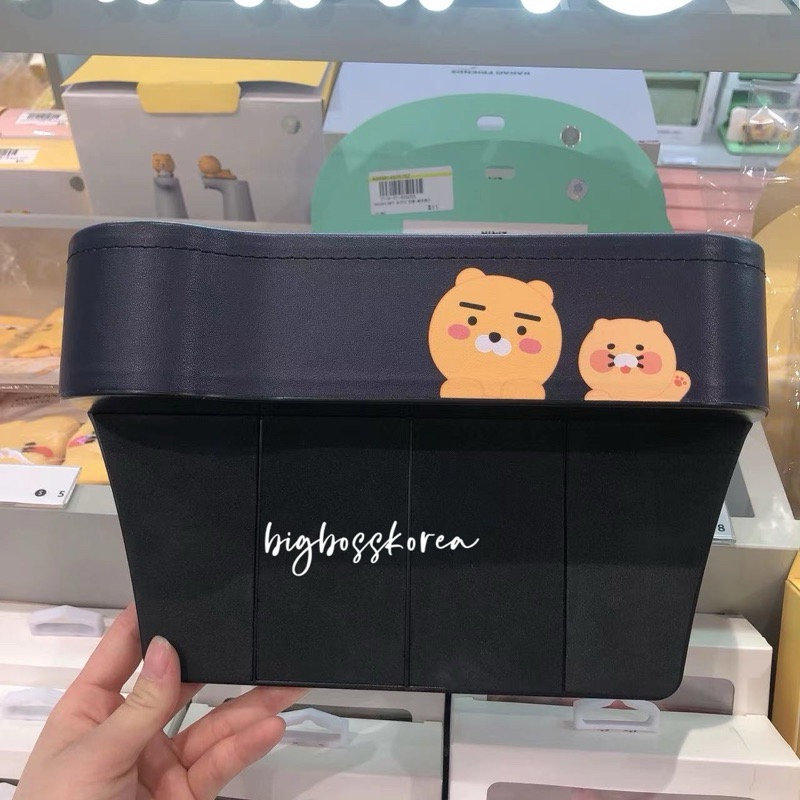 現貨 𝒃𝒊𝒈𝒃𝒐𝒔𝒔ᵏᵒʳᵉᵃ 韓國正品 KAKAO FRIENDS 🇰🇷 車用駕駛座置物盒-細節圖2