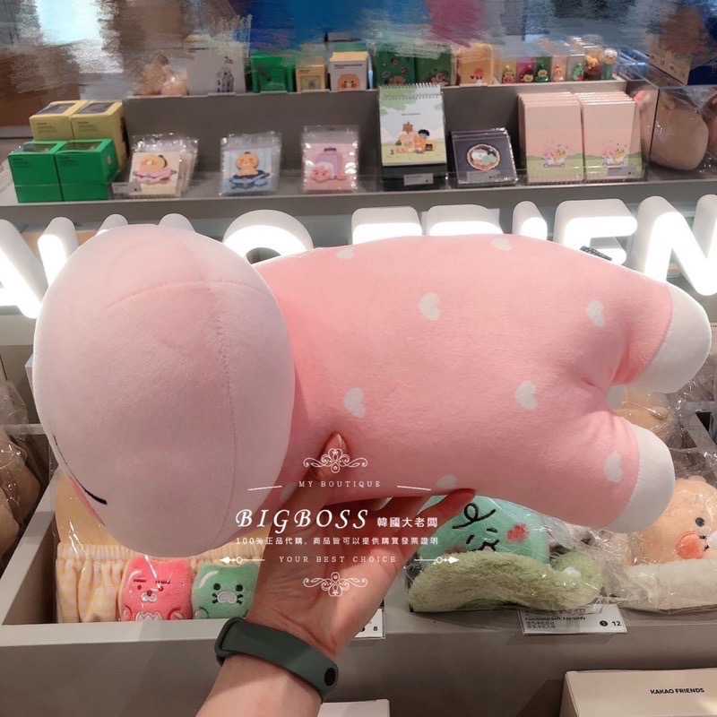 現貨 𝒃𝒊𝒈𝒃𝒐𝒔𝒔ᵏᵒʳᵉᵃ 韓國正品 KAKAO FRIENDS 🇰🇷 療癒趴姿小抱枕 寶寶枕-細節圖5