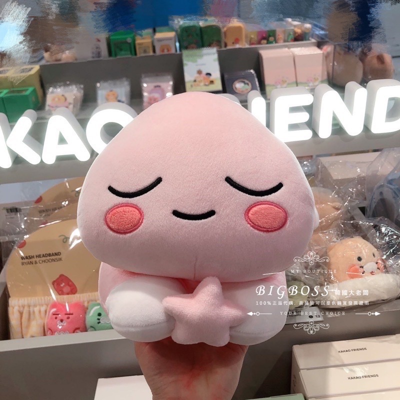 現貨 𝒃𝒊𝒈𝒃𝒐𝒔𝒔ᵏᵒʳᵉᵃ 韓國正品 KAKAO FRIENDS 🇰🇷 療癒趴姿小抱枕 寶寶枕-細節圖6