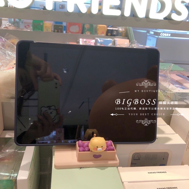 現貨 𝒃𝒊𝒈𝒃𝒐𝒔𝒔ᵏᵒʳᵉᵃ 韓國正品 KAKAO FRIENDS 🇰🇷 萊恩與春植多功能手機架 平-細節圖5