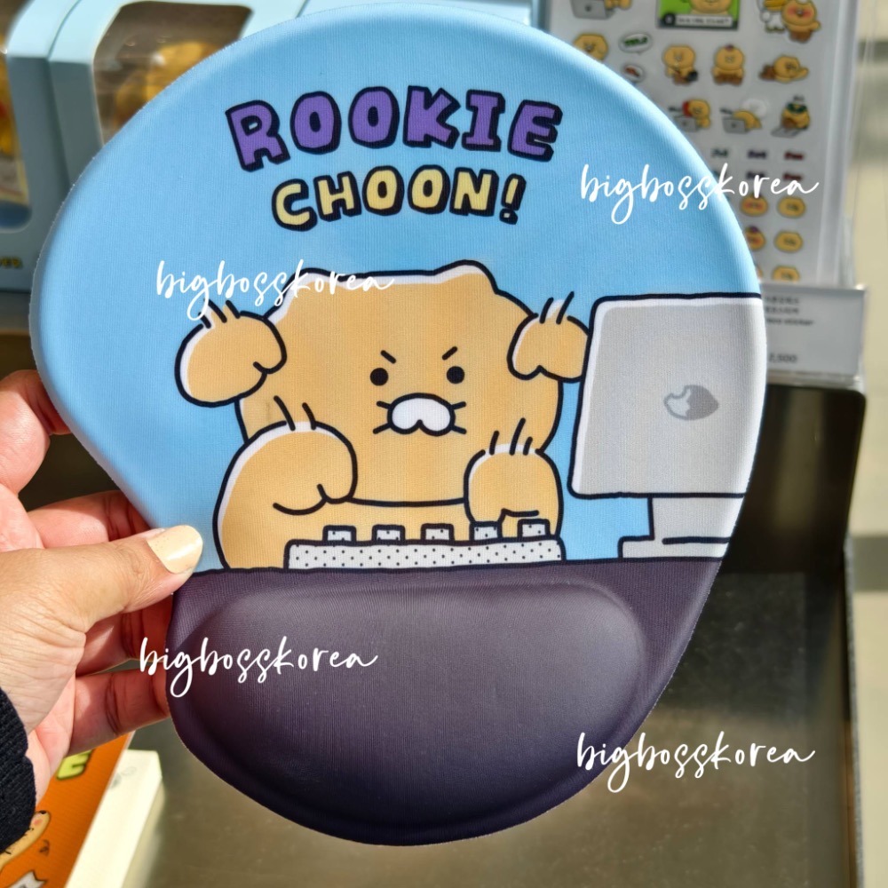 現貨 𝒃𝒊𝒈𝒃𝒐𝒔𝒔ᵏᵒʳᵉᵃ 韓國正品 KAKAO FRIENDS 🇰🇷 春植護腕滑鼠墊-細節圖3