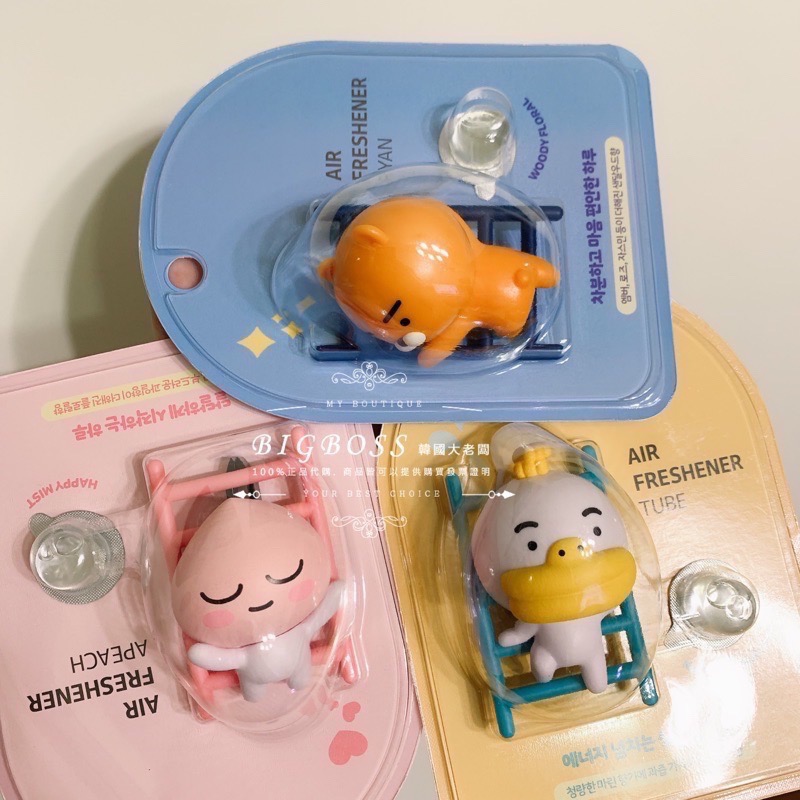 現貨 𝒃𝒊𝒈𝒃𝒐𝒔𝒔ᵏᵒʳᵉᵃ 韓國正品 KAKAO FRIENDS 🇰🇷 車用擴香-細節圖4