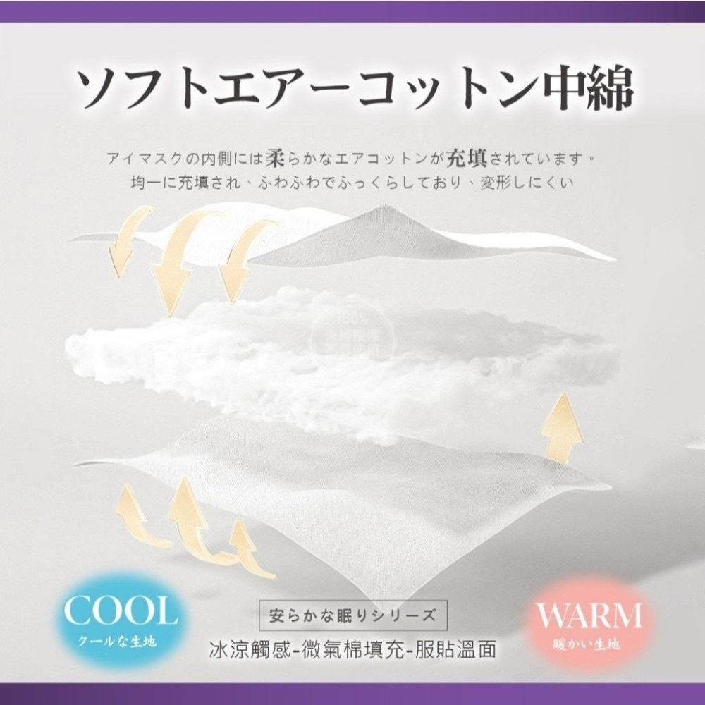 【粿女兒商行】🔥現貨 溫美活 日本降噪舒眠雙面涼/溫感眼罩-細節圖3