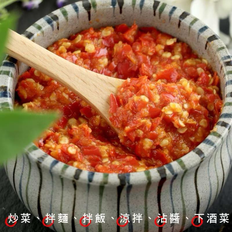 【粿女兒商行】🔥現貨 鳳松林 蒜蓉溫剁椒醬 老字號手炒醬料 180g 辣椒醬-細節圖5