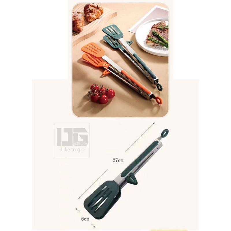 【粿女兒商行】 🔥現貨 自帶支架不鏽鋼食物夾-細節圖3