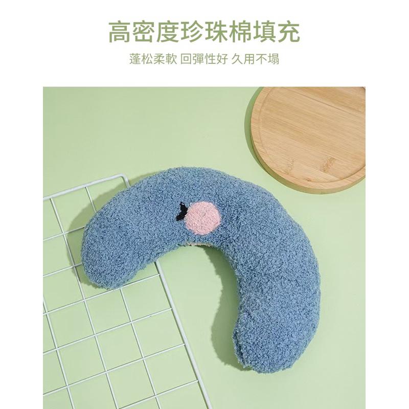 【粿女兒商行】🔥現貨 C型捲捲絨寵物貓咪枕頭-細節圖2