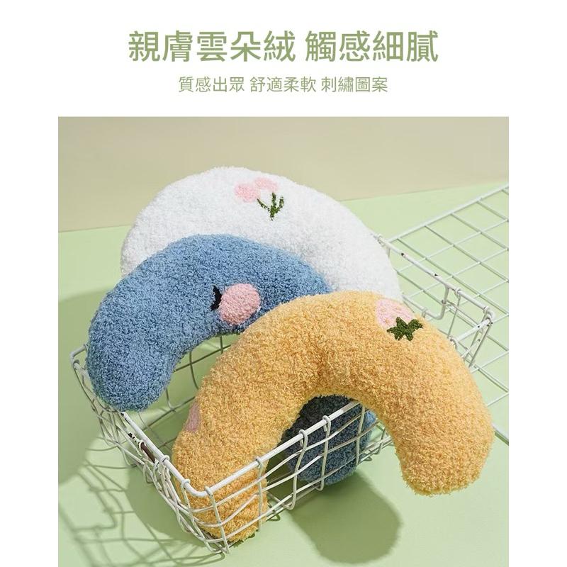 【粿女兒商行】🔥現貨 C型捲捲絨寵物貓咪枕頭-細節圖3