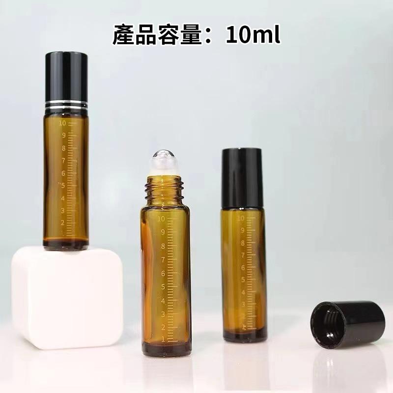 【粿女兒商行】🔥現貨 茶色滾珠瓶精油分裝瓶 10ml 玻璃分裝瓶 香水分裝瓶-細節圖3