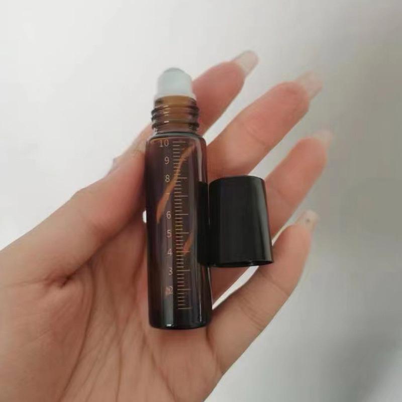 【粿女兒商行】🔥現貨 茶色滾珠瓶精油分裝瓶 10ml 玻璃分裝瓶 香水分裝瓶-細節圖4