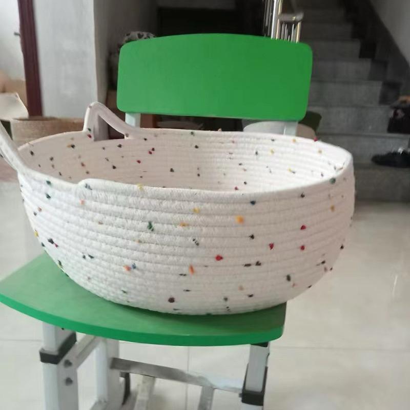 【粿女兒商行】🔥現貨 鄉村風棉繩編織貓咪小窩 35cm-細節圖4