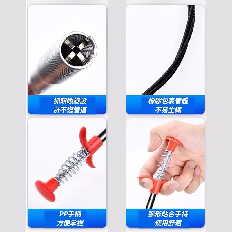 【粿女兒商行】🔥現貨 四爪型下水道管線疏通神器-細節圖2
