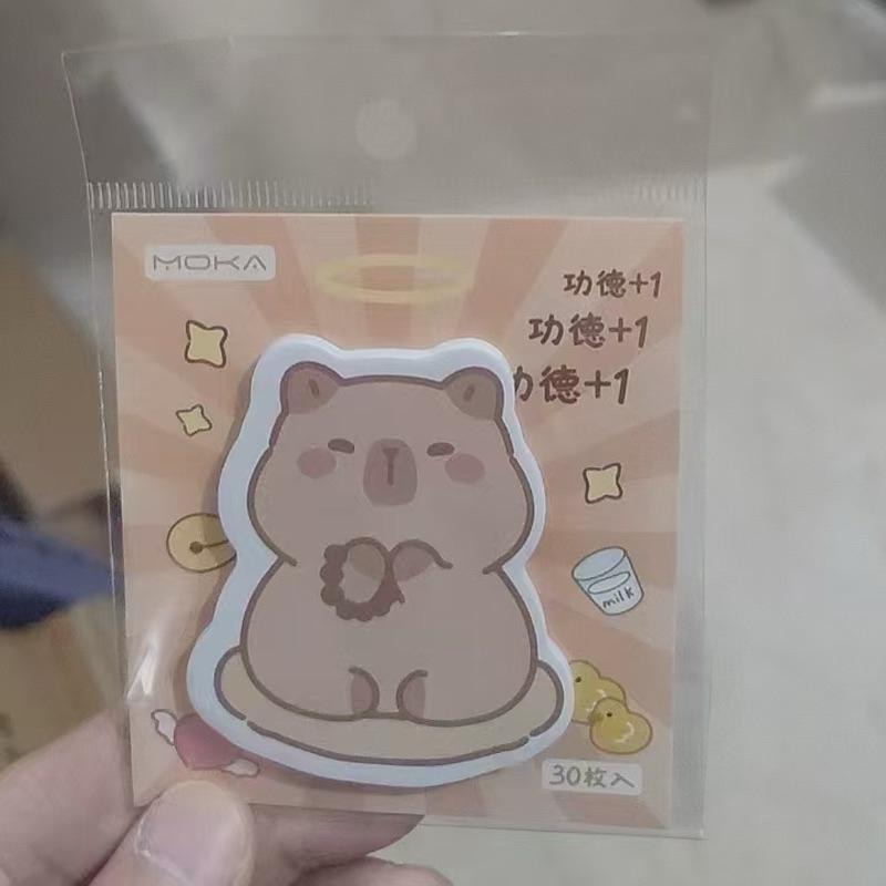 【粿女兒商行】🔥現貨 呆萌卡皮巴拉造型便利貼 備忘錄 便利貼-細節圖4