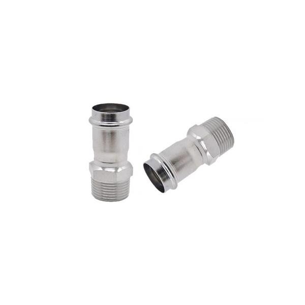 《耐士水電材料》雙壓接另件，4分不鏽鋼壓接管件-細節圖7