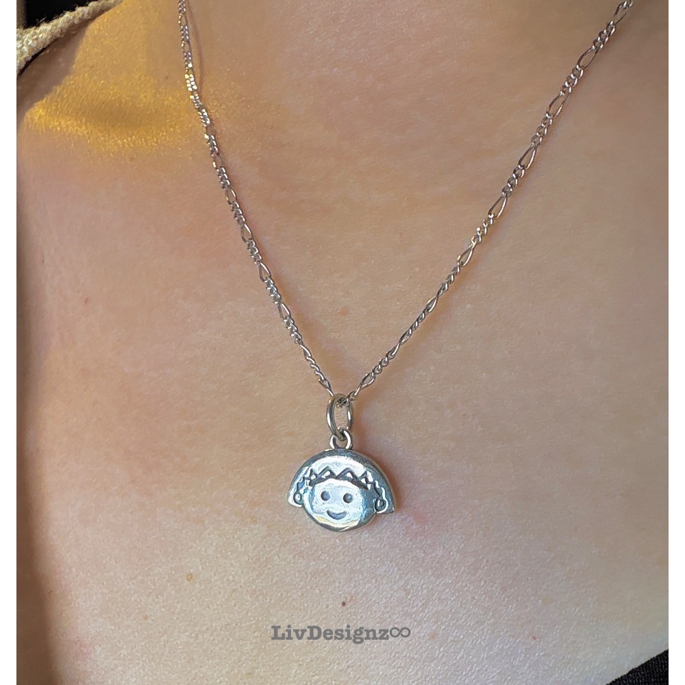 LivDesignz 現貨 925純銀義大利項鍊 925純銀櫻桃小丸子項鍊 直徑約1.5公分-細節圖6