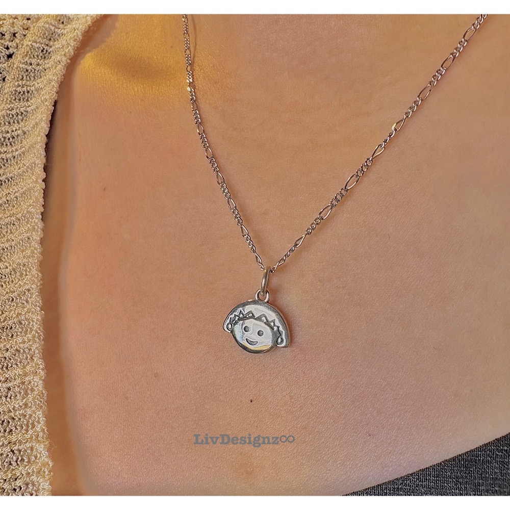 LivDesignz 現貨 925純銀義大利項鍊 925純銀櫻桃小丸子項鍊 直徑約1.5公分-細節圖7