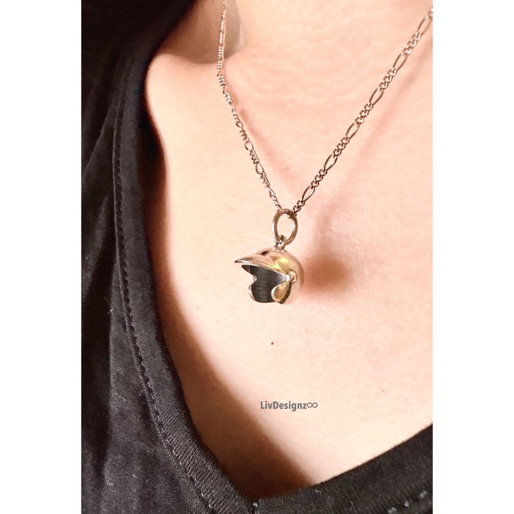 LivDesignz-現貨-義大利鍊-925純銀項鍊-純銀棒球帽 直徑約1.2公分-細節圖3