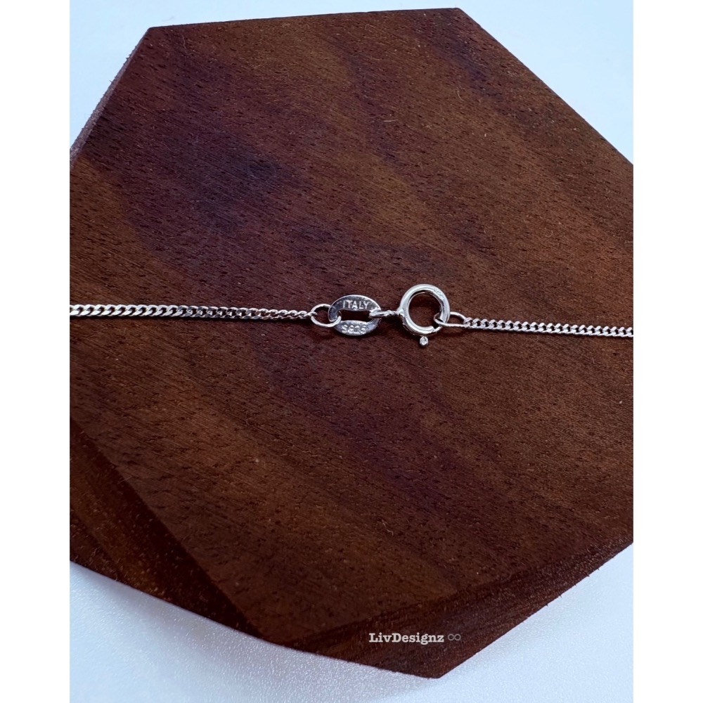 LivDesignz-現貨-925純銀義大利銀項鍊-海洋系列-925純銀海豚項鍊-細節圖5