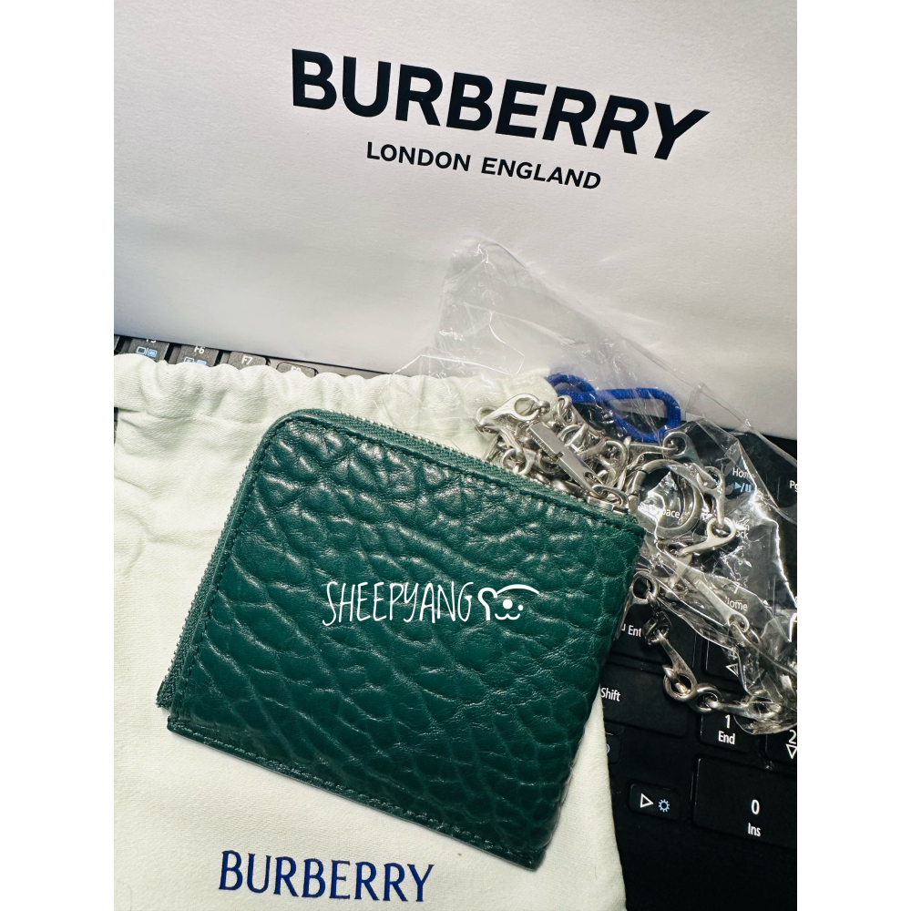 現貨🇬🇧英國購入Burberry 小錢包 卡夾 零錢包 真皮 誠可議-細節圖3