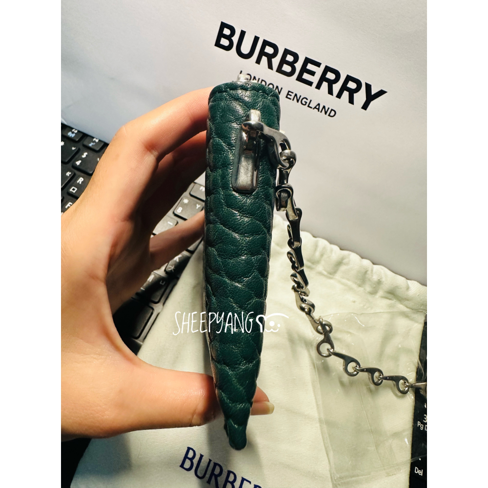 現貨🇬🇧英國購入Burberry 小錢包 卡夾 零錢包 真皮 誠可議-細節圖4
