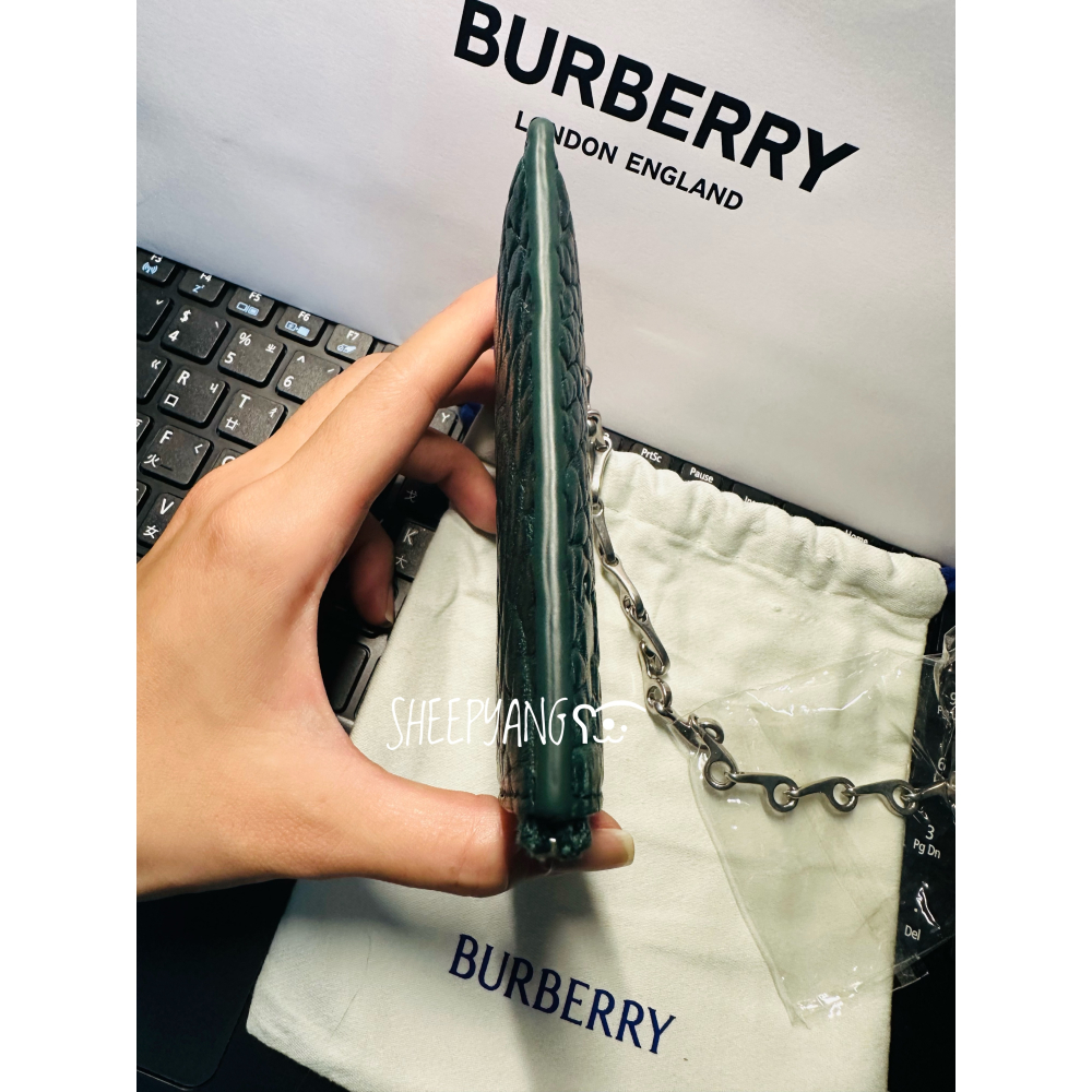 現貨🇬🇧英國購入Burberry 小錢包 卡夾 零錢包 真皮 誠可議-細節圖5