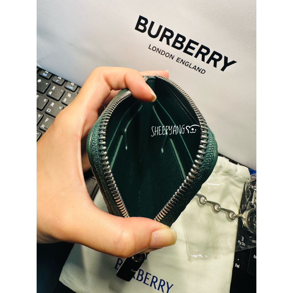 現貨🇬🇧英國購入Burberry 小錢包 卡夾 零錢包 真皮 誠可議-細節圖6