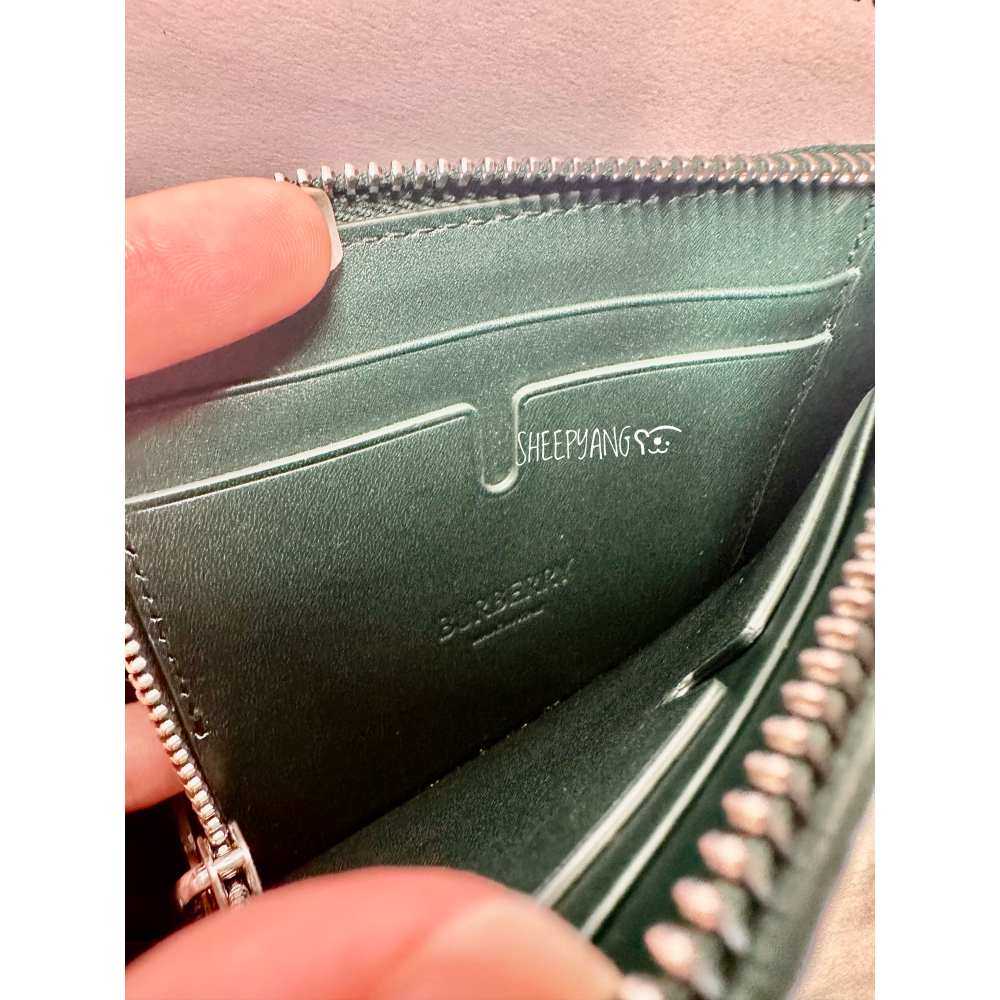 現貨🇬🇧英國購入Burberry 小錢包 卡夾 零錢包 真皮 誠可議-細節圖7