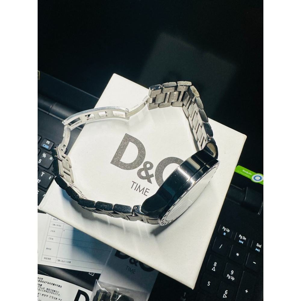 ⌚️D&G  DOLCE&GABBANA 鋼錶 男女都適合 絕版錶⌚️只有一隻 功能正常  實品超美-細節圖4
