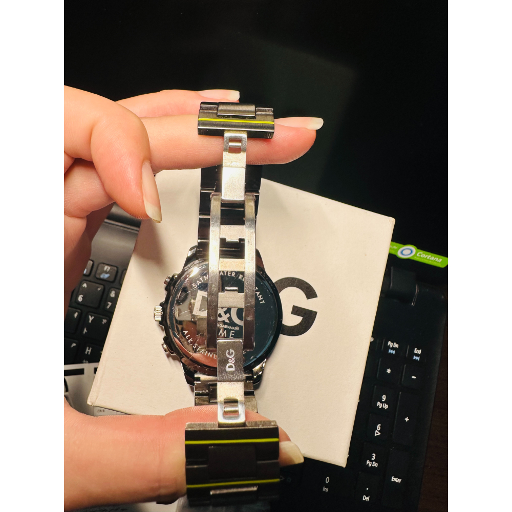 ⌚️D&G  DOLCE&GABBANA 鋼錶 男女都適合 絕版錶⌚️只有一隻 功能正常  實品超美-細節圖6