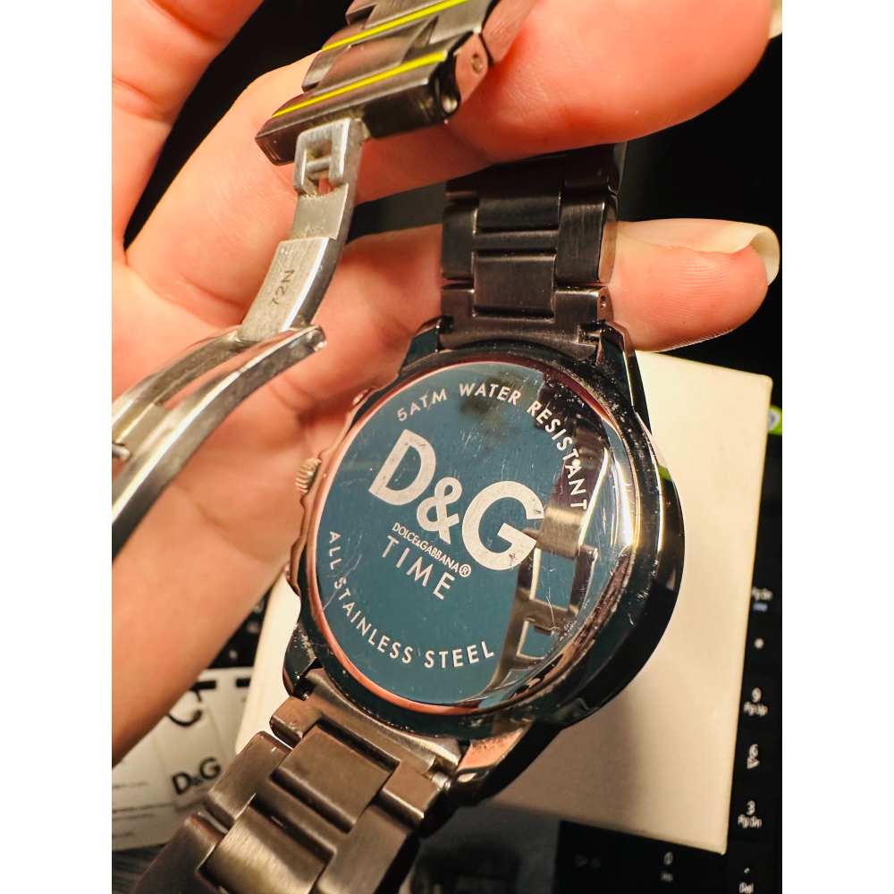 ⌚️D&G  DOLCE&GABBANA 鋼錶 男女都適合 絕版錶⌚️只有一隻 功能正常  實品超美-細節圖7