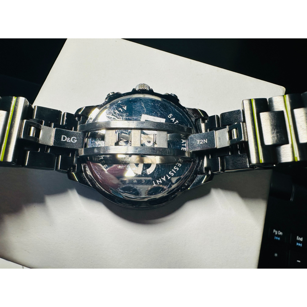 ⌚️D&G  DOLCE&GABBANA 鋼錶 男女都適合 絕版錶⌚️只有一隻 功能正常  實品超美-細節圖8